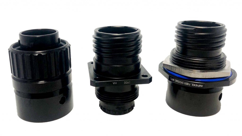 M28876 m28876, plug, receptacle, jam nut, black, naval, circular