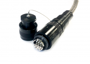 TFOCA-II 12 Ch, plug, receptacle, black, fiber optic