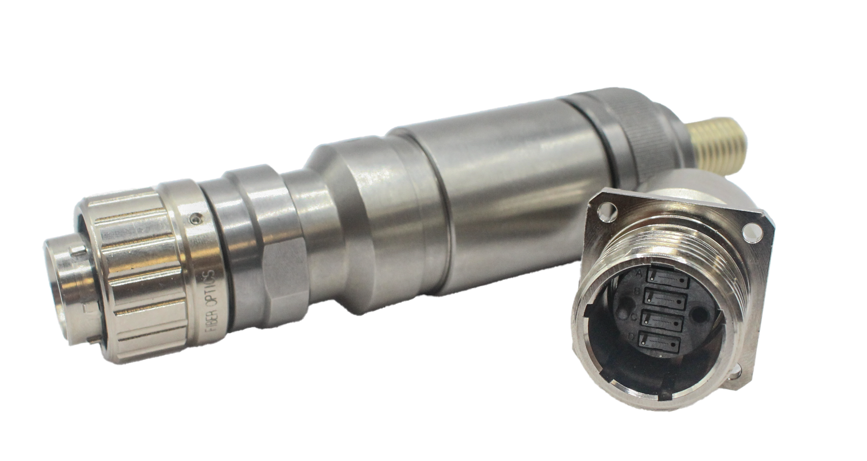 thdm, circular, 4 channel, 4 ferrules, aluminum, plug, receptacle, MIL-PRF-28876